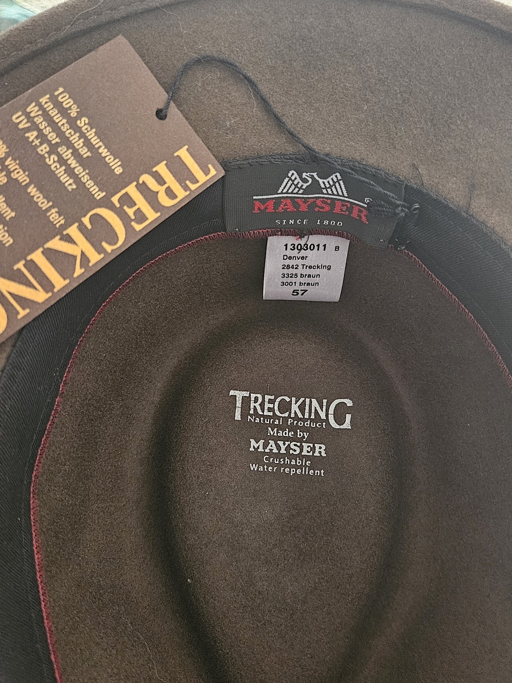 Mayser Denver Trekking Wool Hat NWT - Picture 5 of 6